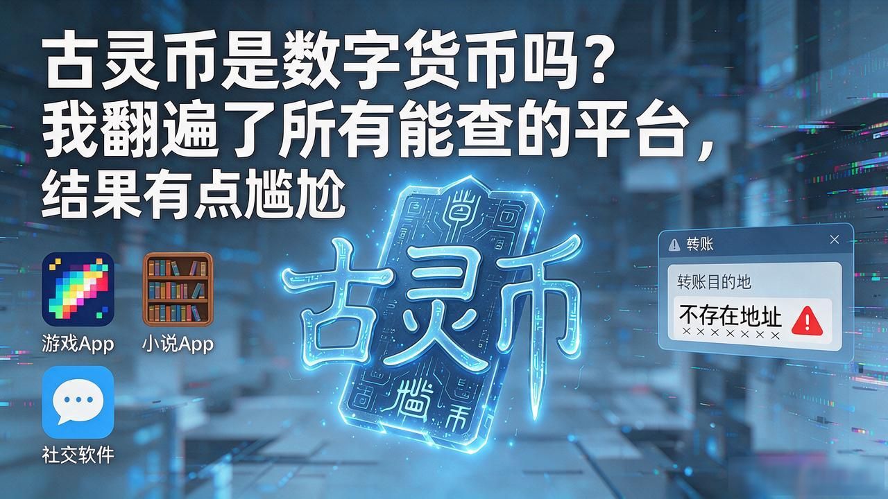 古灵币是数字货币吗？我翻遍了所有能查的平台，结果有点尴尬