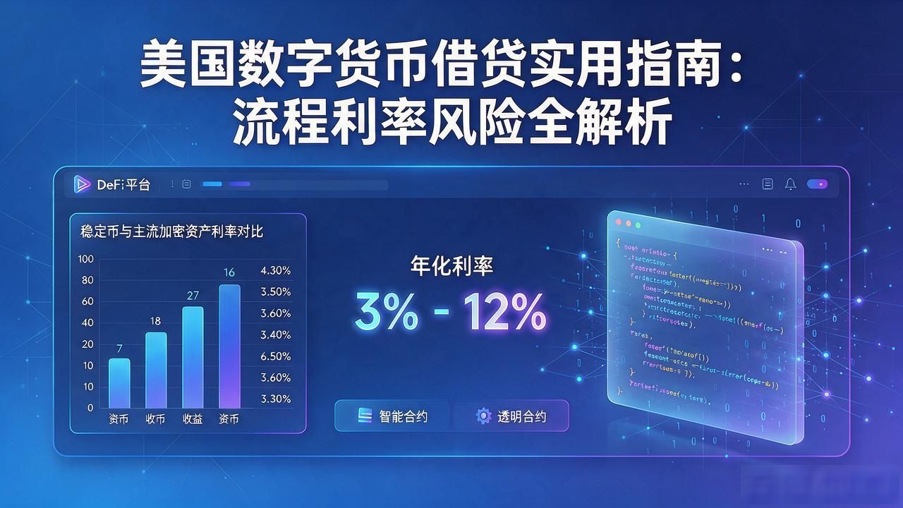 美国数字货币借贷实用指南：流程利率风险全解析