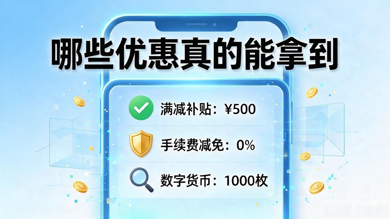数字货币有优惠政策吗？满减补贴手续费减免，哪些真的能拿到