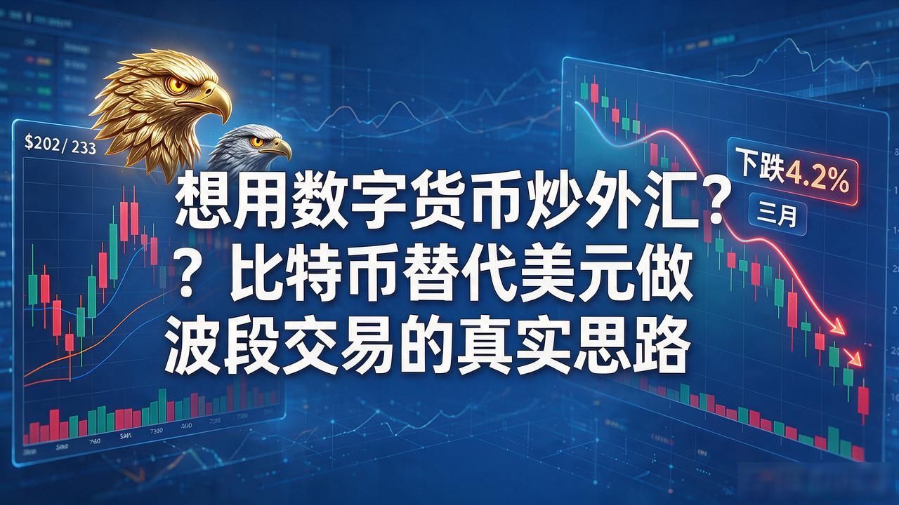 想用数字货币炒外汇？比特币替代美元做波段交易的真实思路