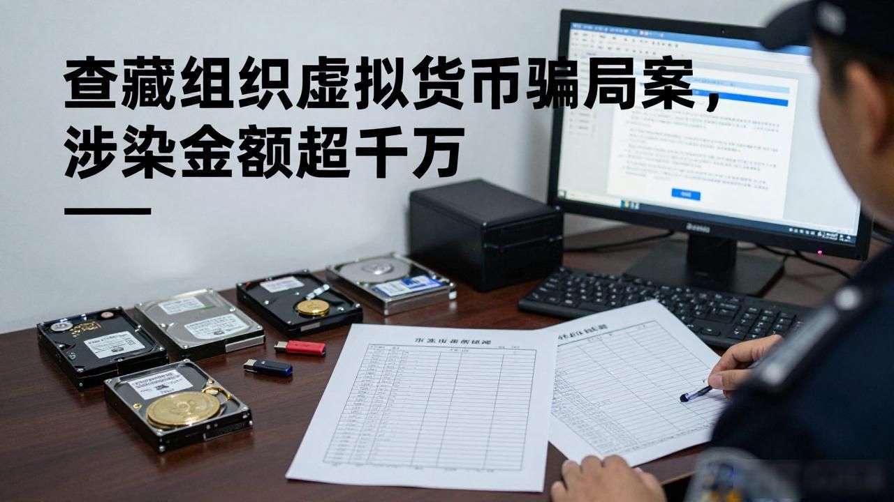 查获组织虚拟货币骗局案，涉案金额超千万
