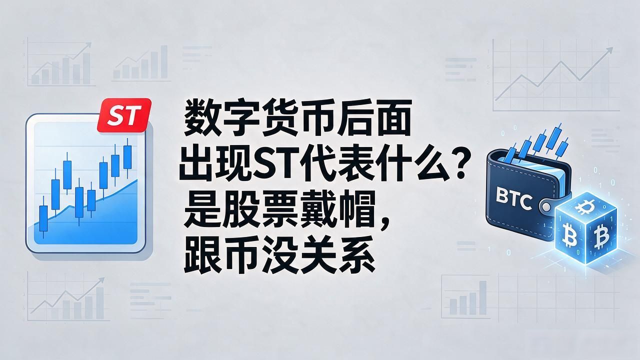 数字货币后面出现ST代表什么？是股票戴帽，跟币没关系