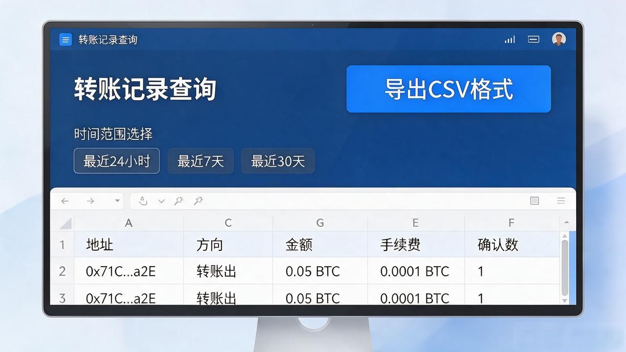 数字货币钱包转账记录怎么查?导出对账全说清楚