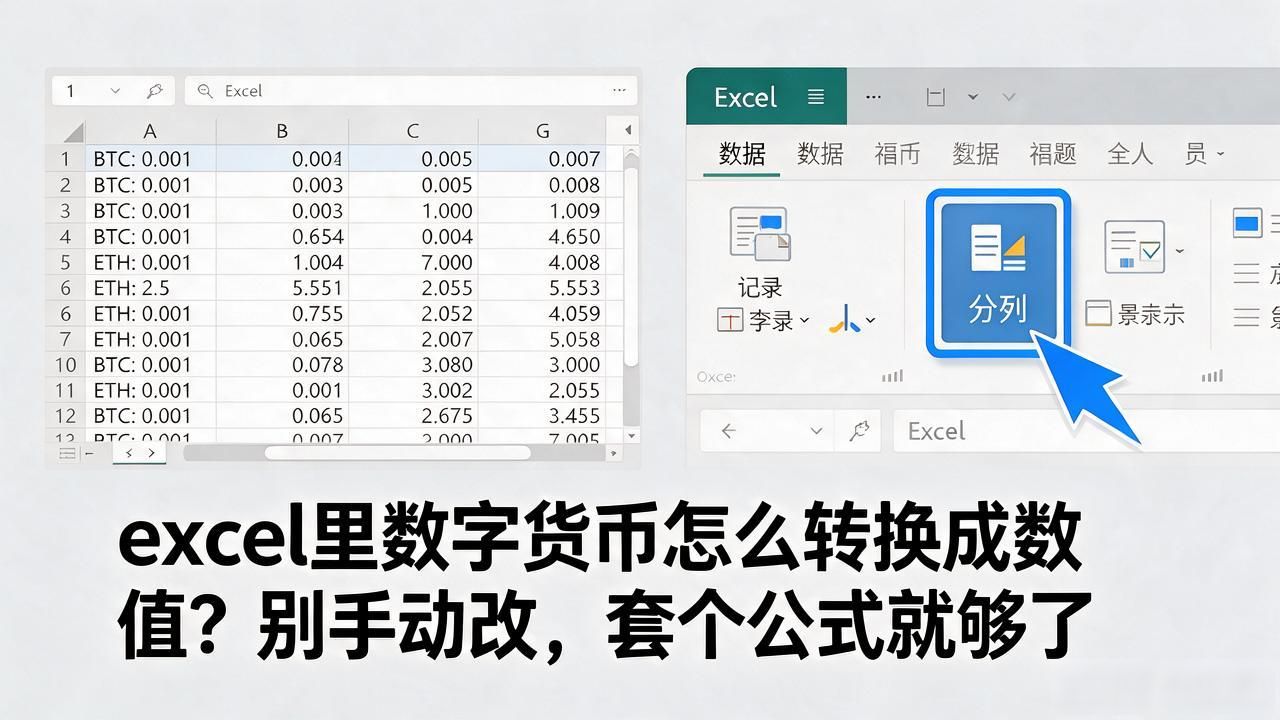 excel里数字货币怎么转换成数值？别手动改，套个公式就够了