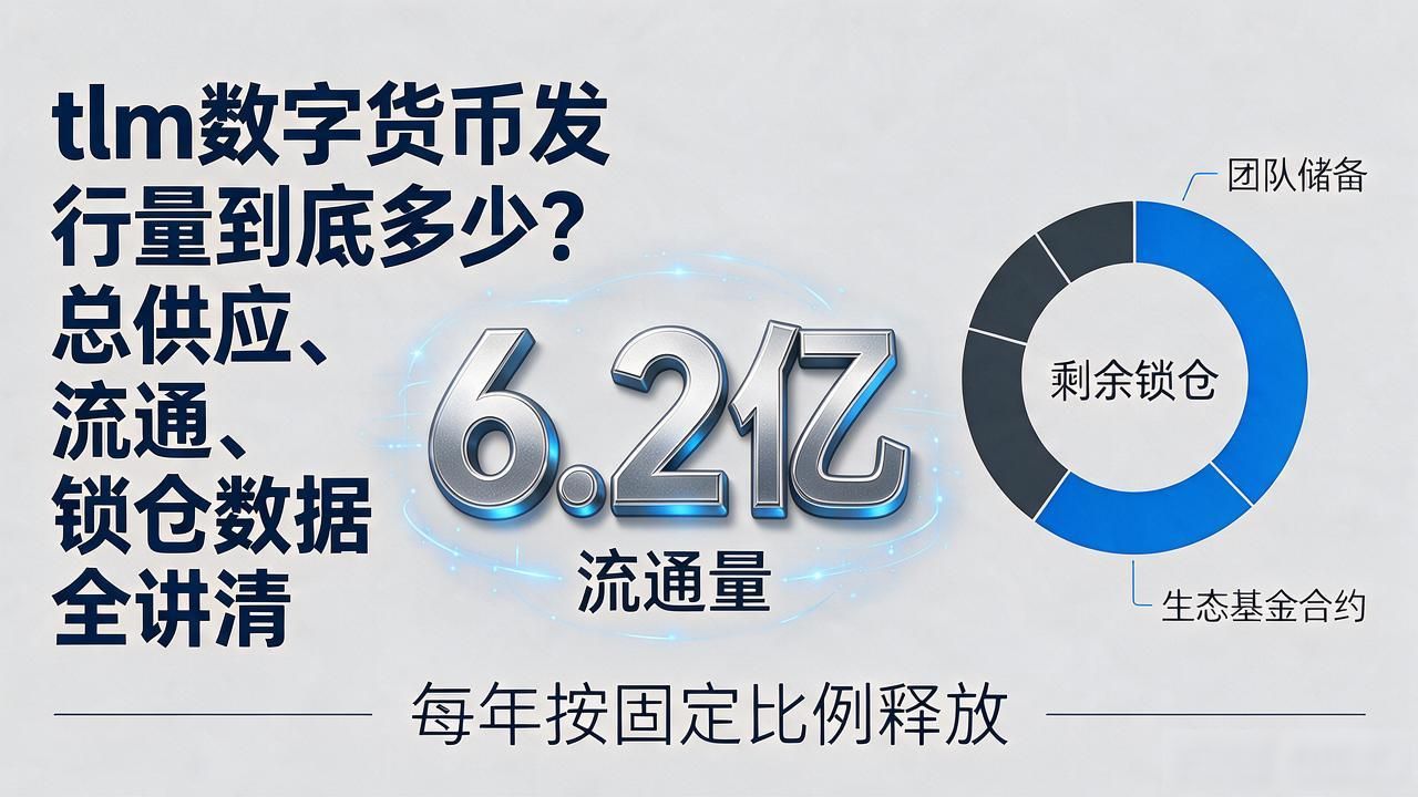 tlm数字货币发行量到底多少?总供应、流通、锁仓数据全讲清
