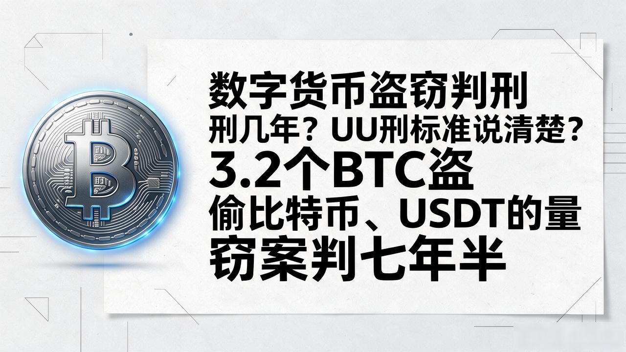 数字货币盗窃判刑几年？偷比特币、USDT的量刑标准说清楚