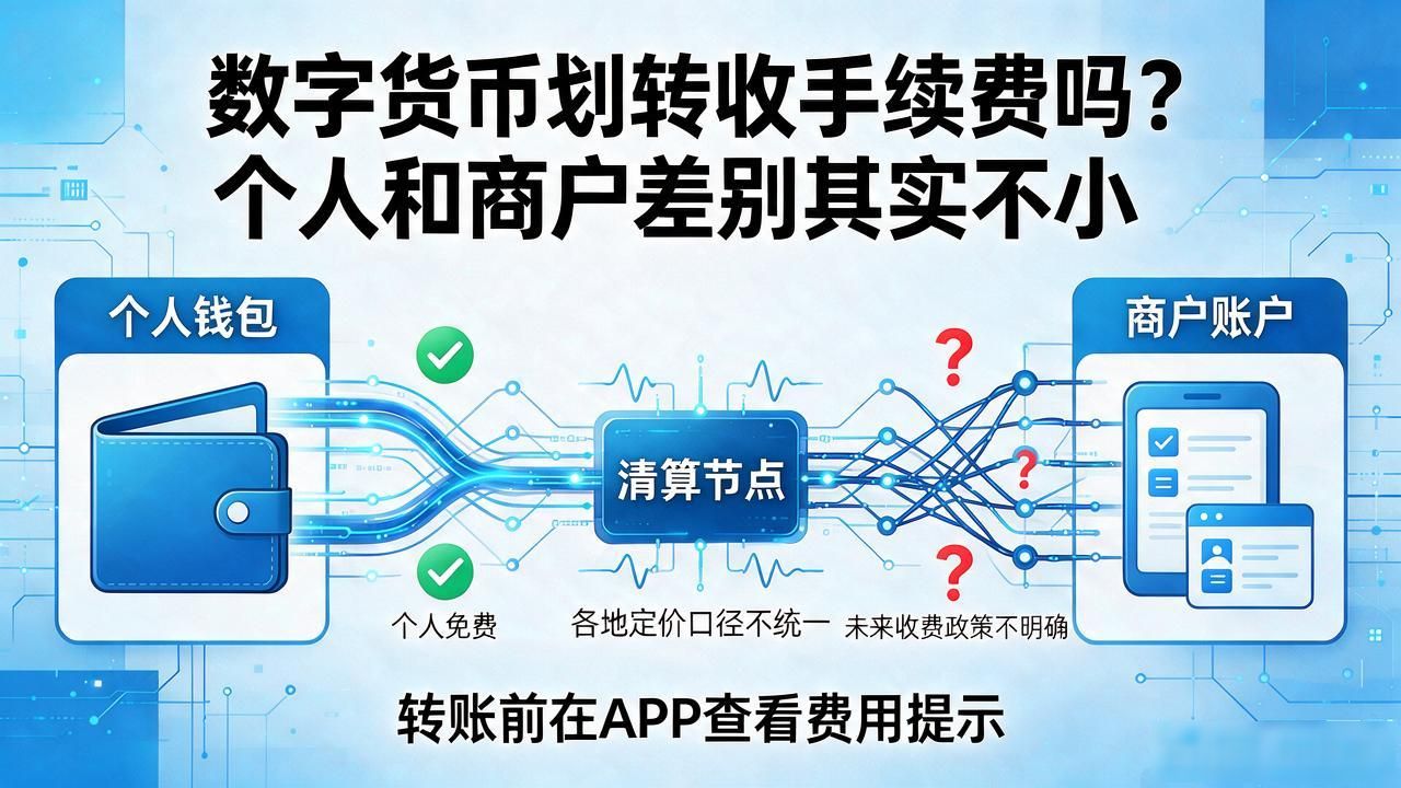 数字货币划转收手续费吗？个人和商户差别其实不小