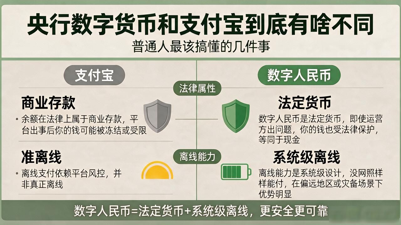 央行数字货币和支付宝到底有啥不同，普通人最该搞懂的几件事