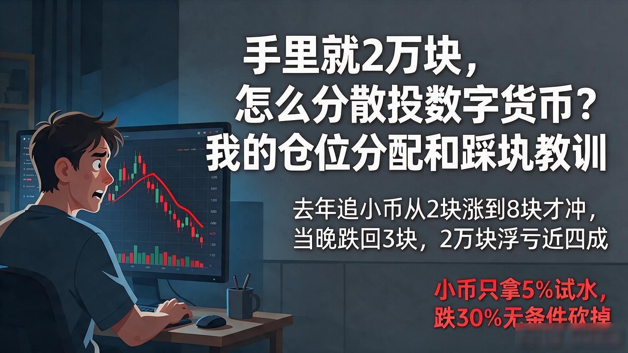 手里就2万块，怎么分散投数字货币？我的仓位分配和踩坑教训