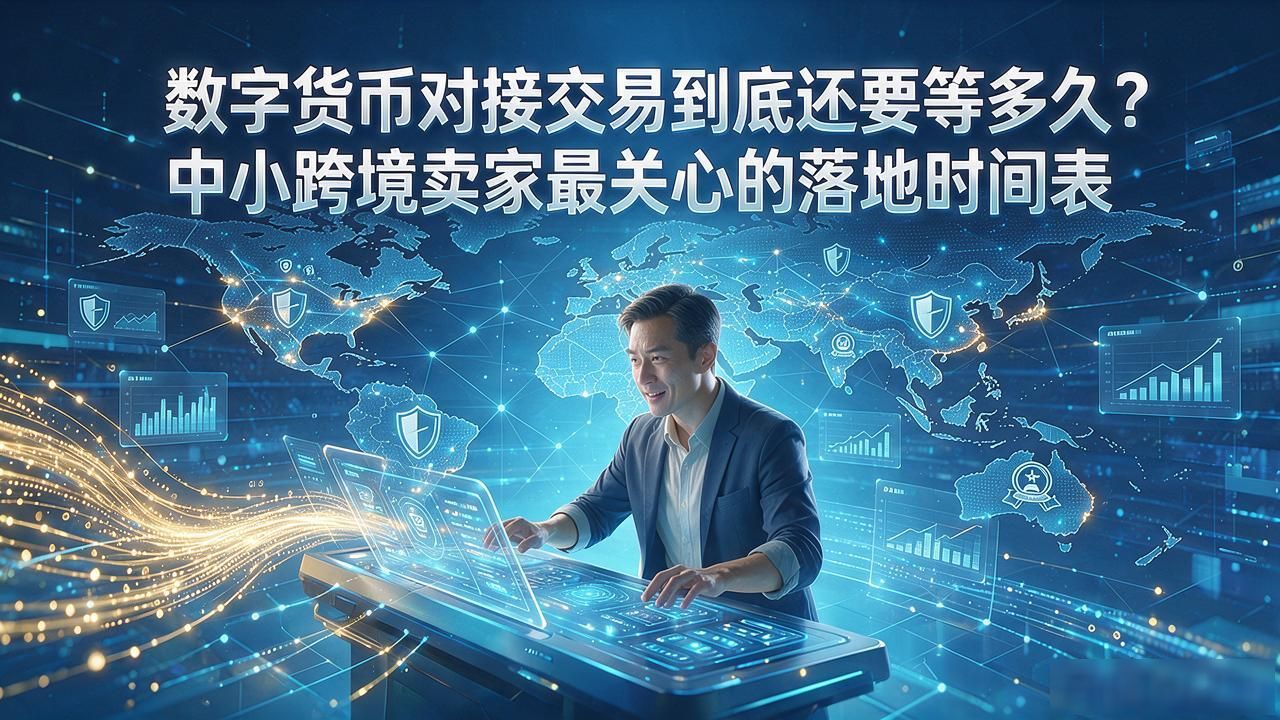 数字货币对接交易到底还要等多久？中小跨境卖家最关心的落地时间表