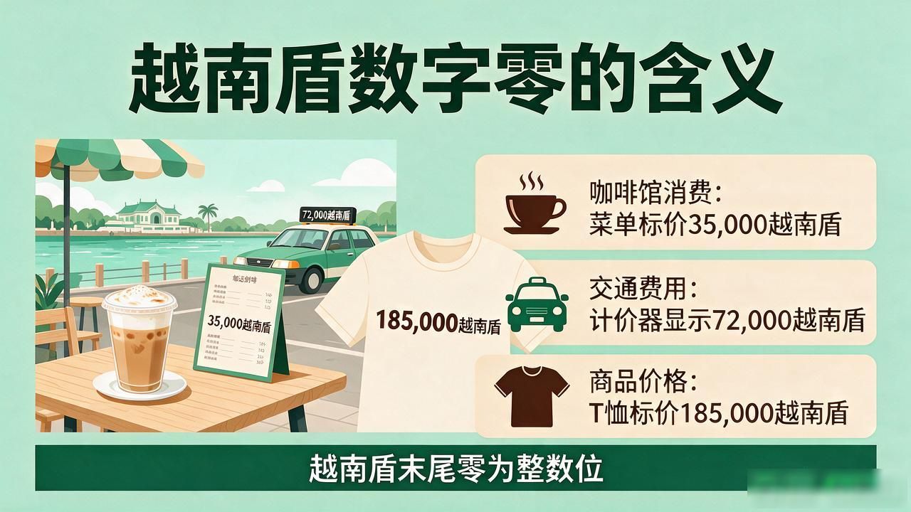 去越南看价格不迷糊，越南货币数字表示里那些零到底什么意思