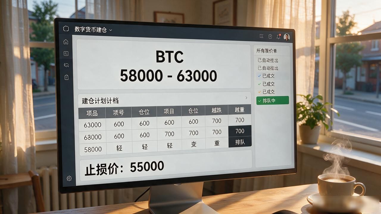 数字货币建仓软件实测，分批限价挂单设好真的能少亏
