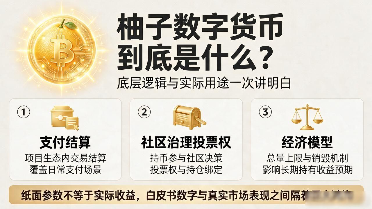 柚子数字货币到底是什么？把它的底层逻辑和实际用途一次讲明白