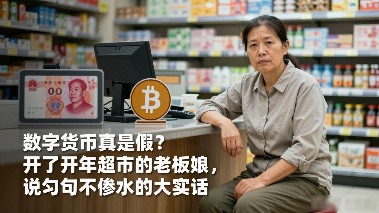 数字货币真是假？开了八年超市的老板娘，说几句不掺水的大实话