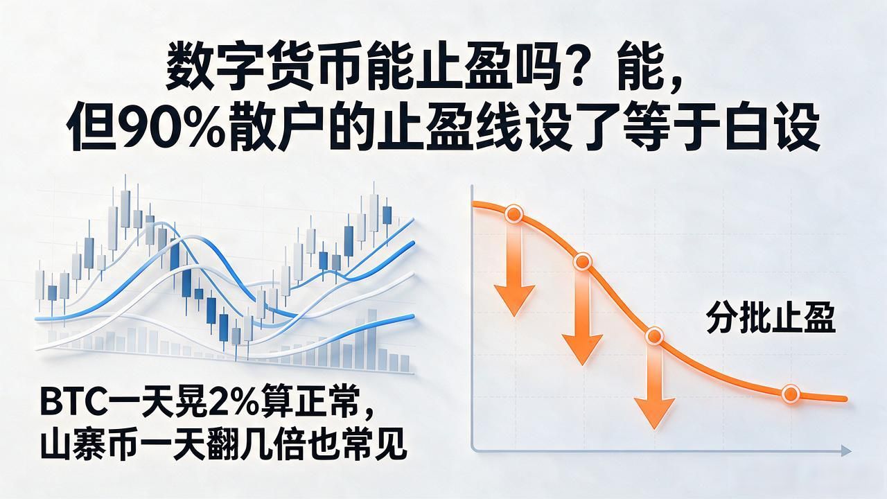 数字货币能止盈吗？能，但90%散户的止盈线设了等于白设