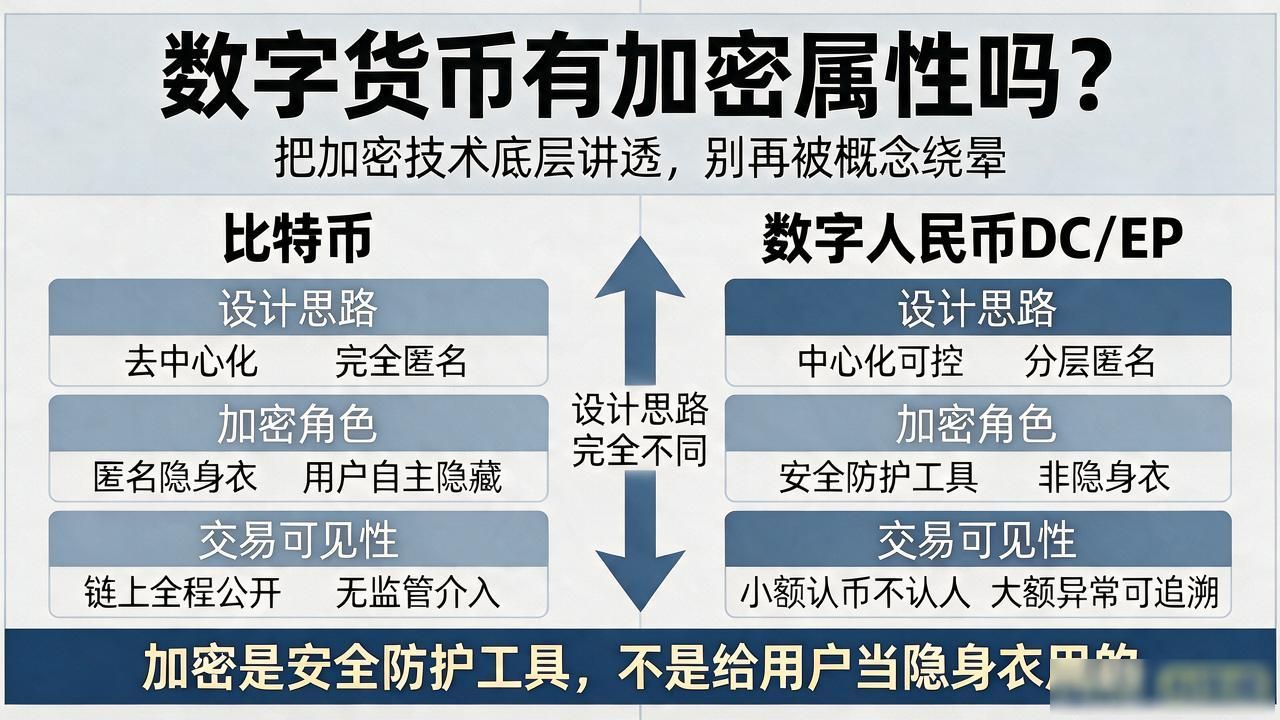 数字货币有加密属性吗？把加密技术底层讲透，别再被概念绕晕