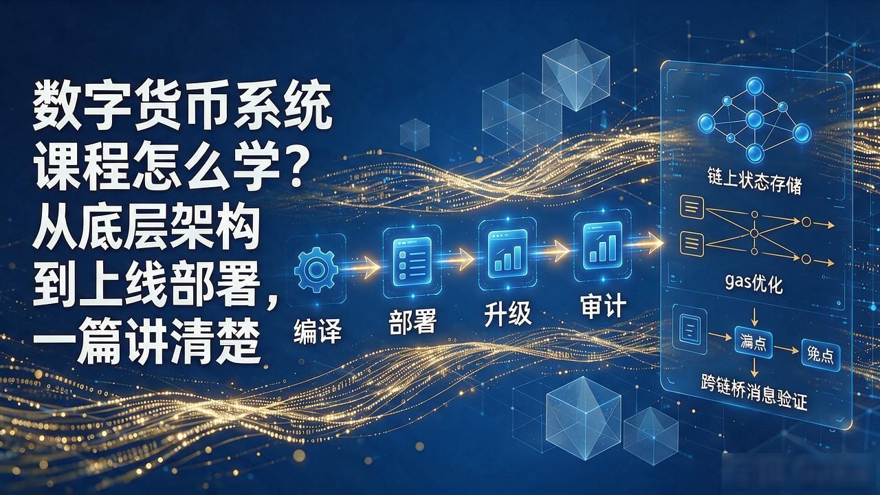数字货币系统课程怎么学?从底层架构到上线部署,一篇讲清楚
