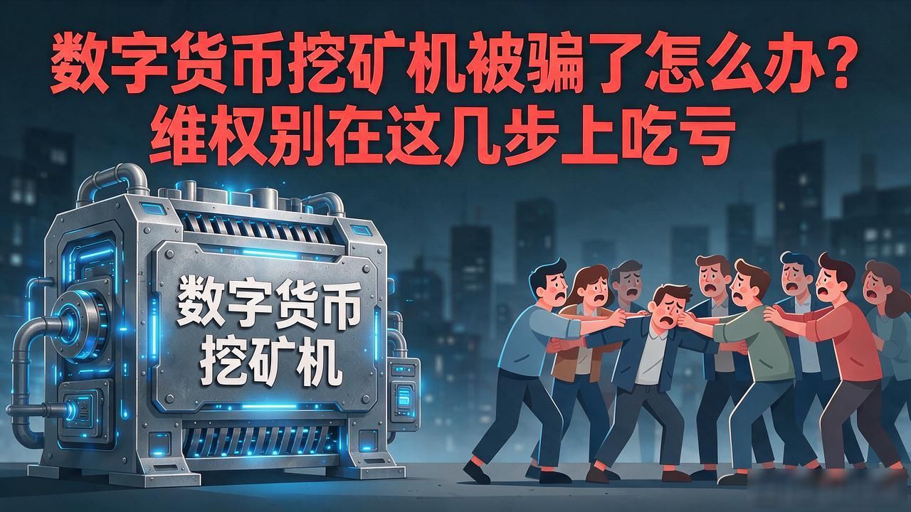 数字货币挖矿机被骗了怎么办？维权别在这几步上吃亏