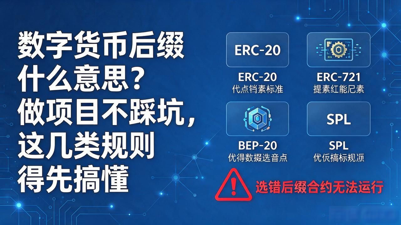 数字货币后缀什么意思？做项目不踩坑，这几类规则得先搞懂