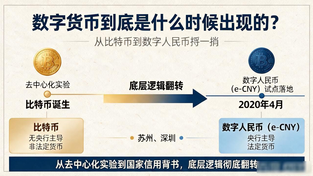 数字货币到底是什么时候出现的？从比特币到数字人民币捋一捋