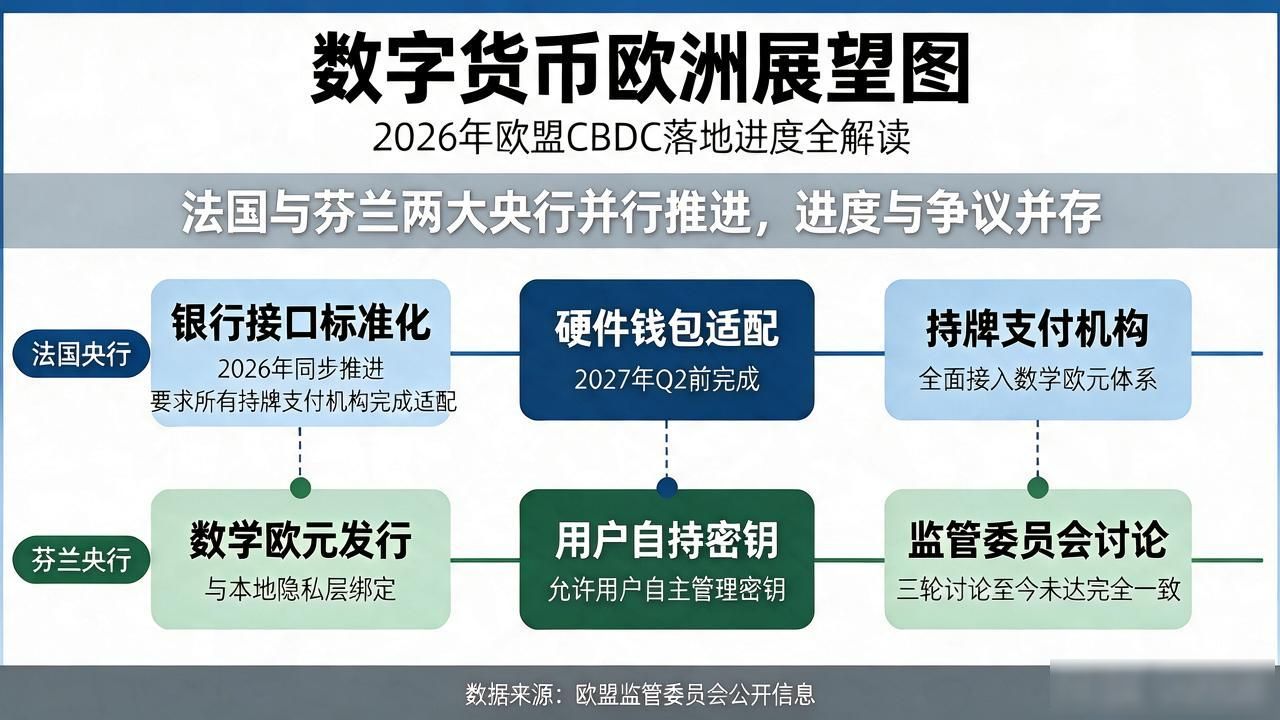 数字货币欧洲展望图：2026年欧盟CBDC落地进度全解读