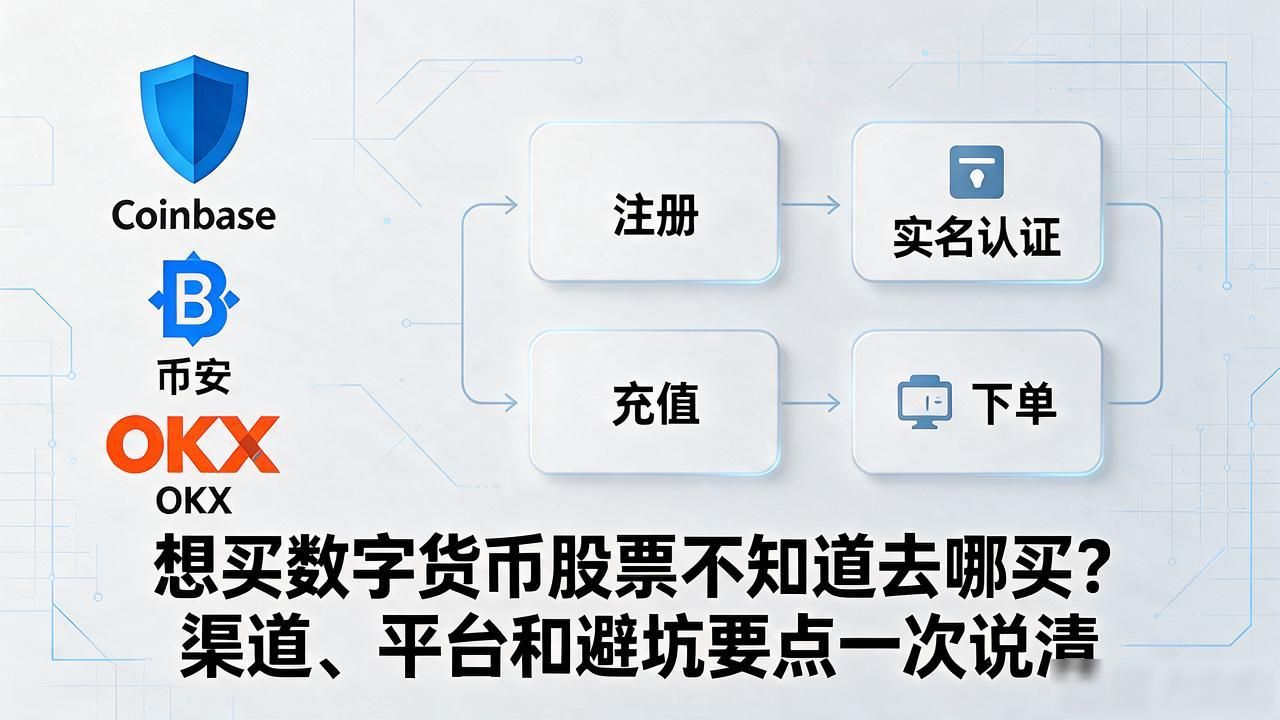 想买数字货币股票不知道去哪买？渠道、平台和避坑要点一次说清