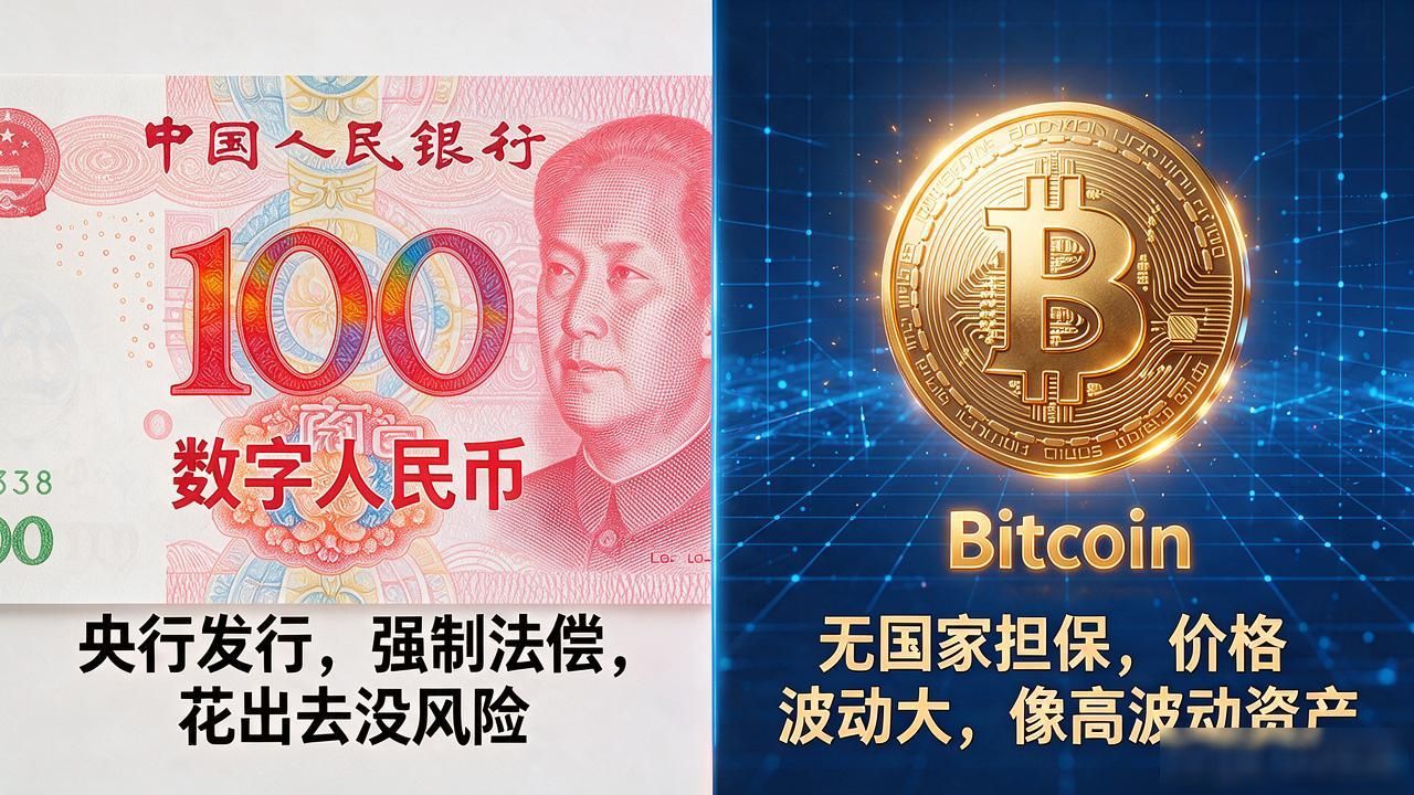 都说数字货币是通货，跟人民币摆一块儿，差距一眼就出来了