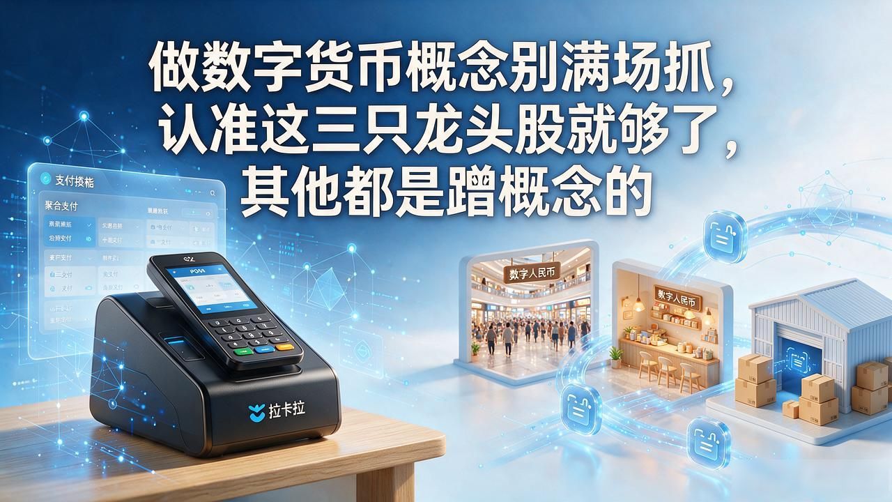 做数字货币概念别满场抓,认准这三只龙头股就够了,其他都是蹭概念的