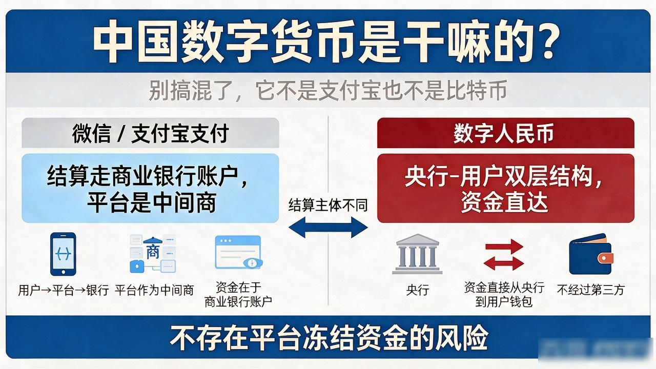 中国数字货币是干嘛的？别搞混了，它不是支付宝也不是比特币